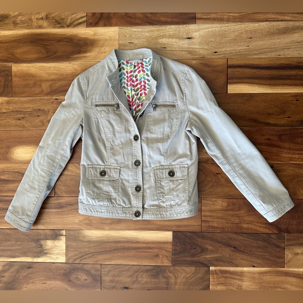 Boden Khaki Utility Jacket size 8